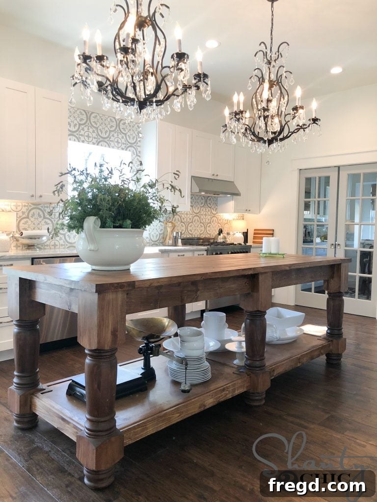 DIY Kitchen Island - Stylish and Functional
