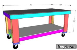 Crafting Your Ultimate Workspace 22 Final workbench assembly