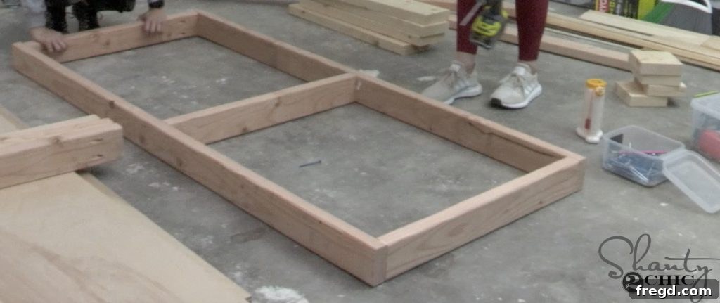 Crafting Your Ultimate Workspace 4 Completed workbench frame