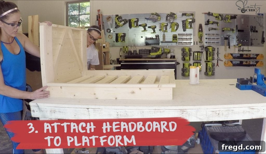 Attaching decorative trim to the outside of the dog bed frame