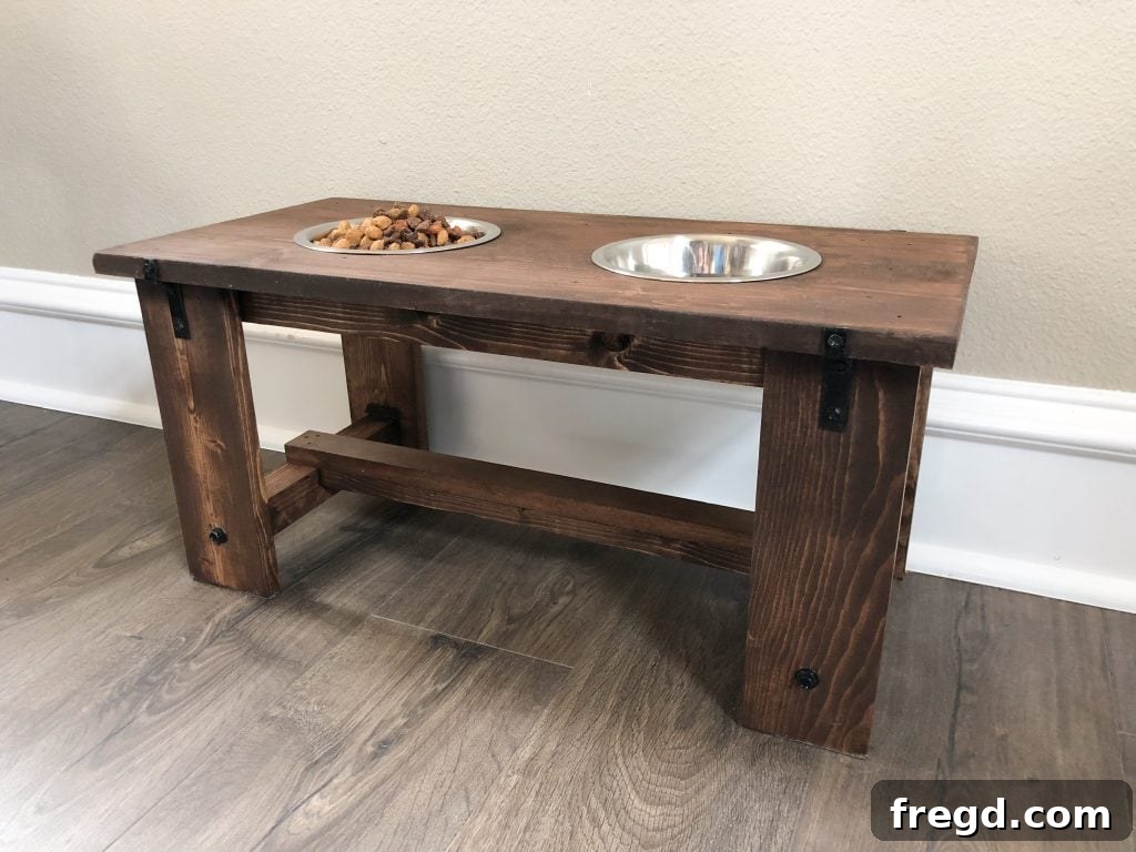Custom Pet Feeding Stand 2 DIY Farmhouse Dog Bowl Stand - main image