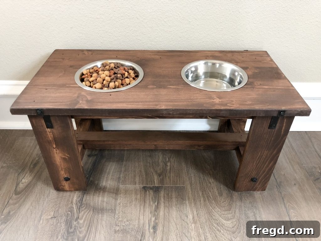 Custom Pet Feeding Stand 14 DIY Dog Bowl Stand - farmhouse dog bowl
