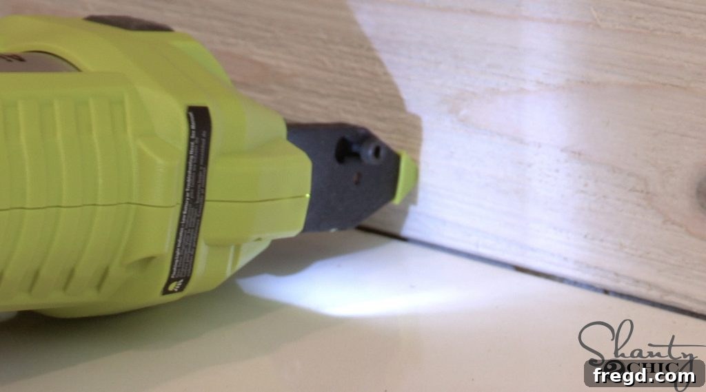 DIY Driftwood Backsplash