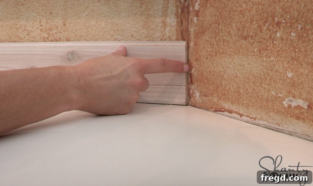 DIY Driftwood Backsplash