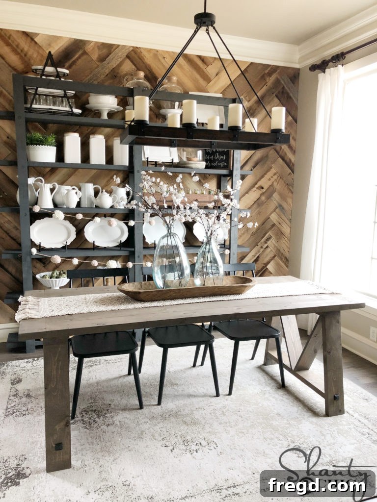 DIY Fancy V Dining Table