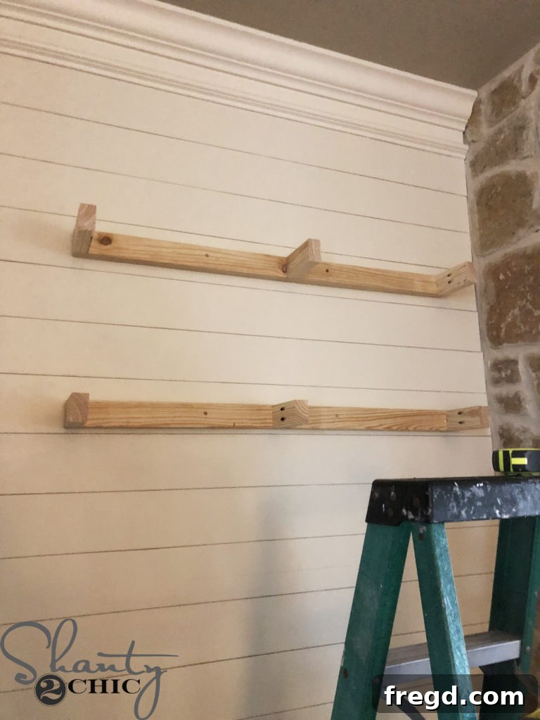 DIY Floating Shelves 14 DIY Floating Shelves with Hardware