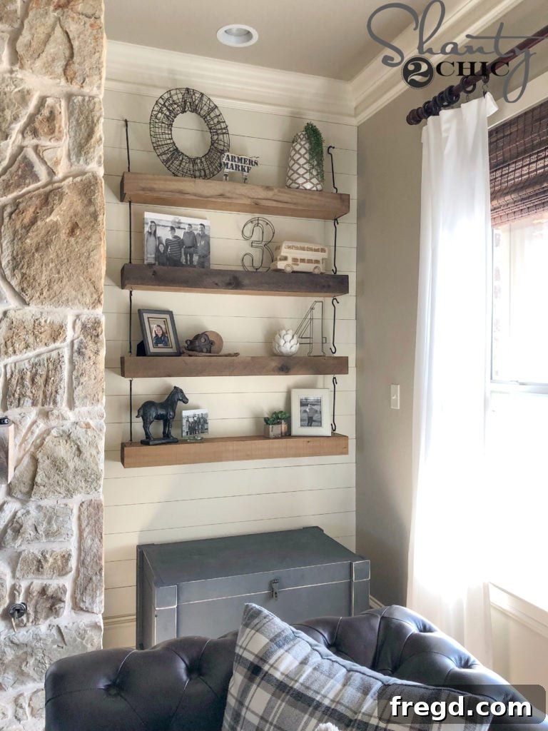 DIY Floating Shelves 20 DIY Floating Shelves with Hardware