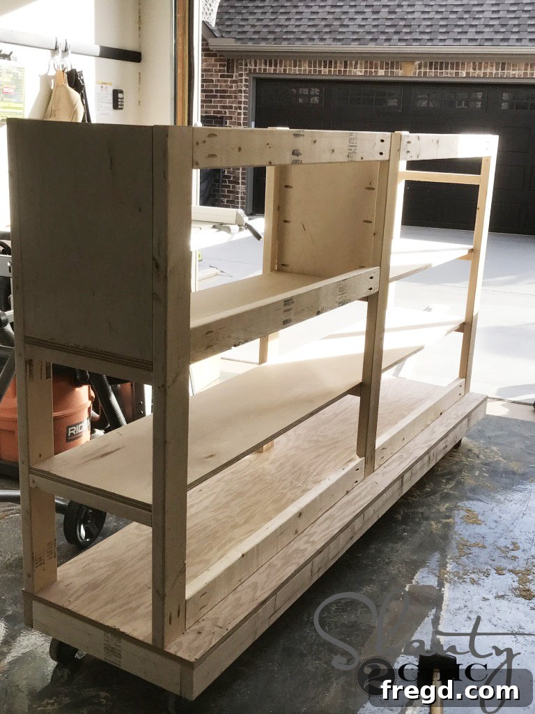 Installing Back Support Pieces for Integrated Scrap Storage
