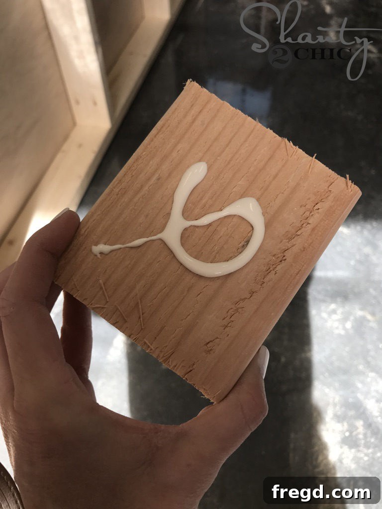 Installing Durable Wheel Blocks on DIY Lumber Cart Base