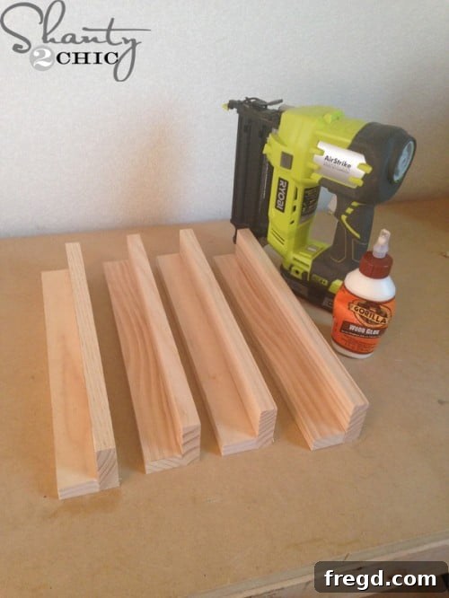 Attaching Side Panels to DIY Storage Ottoman Frame for Stability