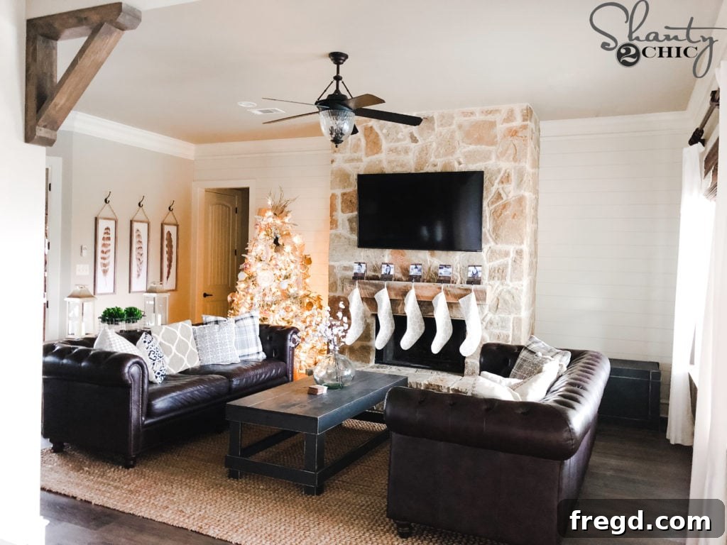 Shiplap Around My Fireplace