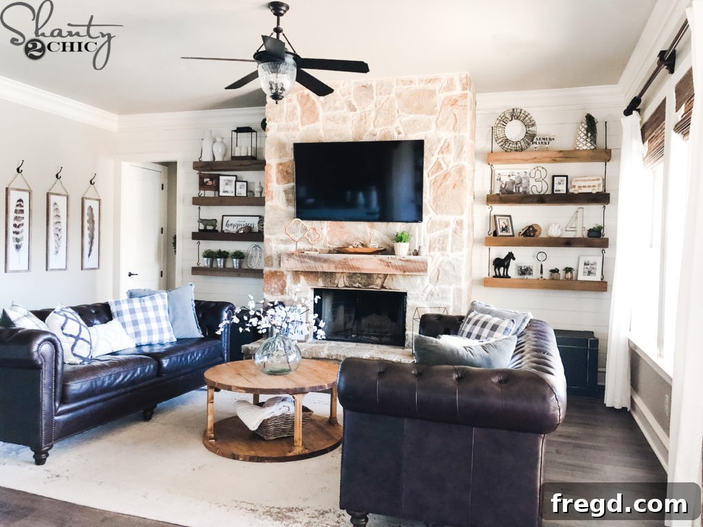 Shiplap Around My Fireplace
