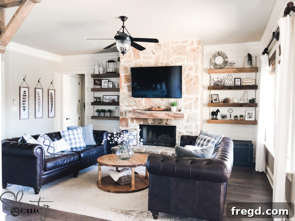 Shiplap Around My Fireplace