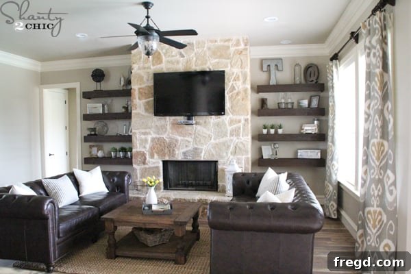 Shiplap Around My Fireplace