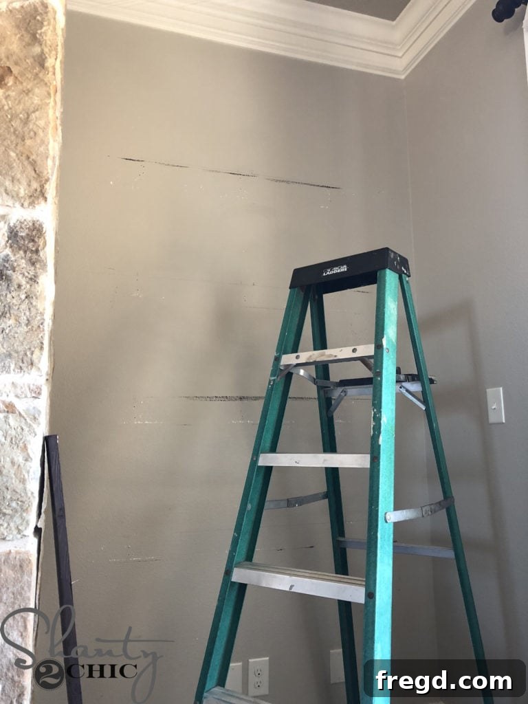 Shiplap Around My Fireplace