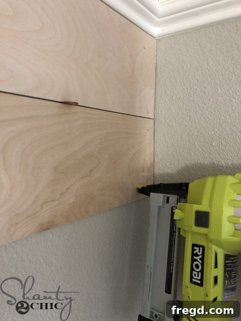 Shiplap Around My Fireplace