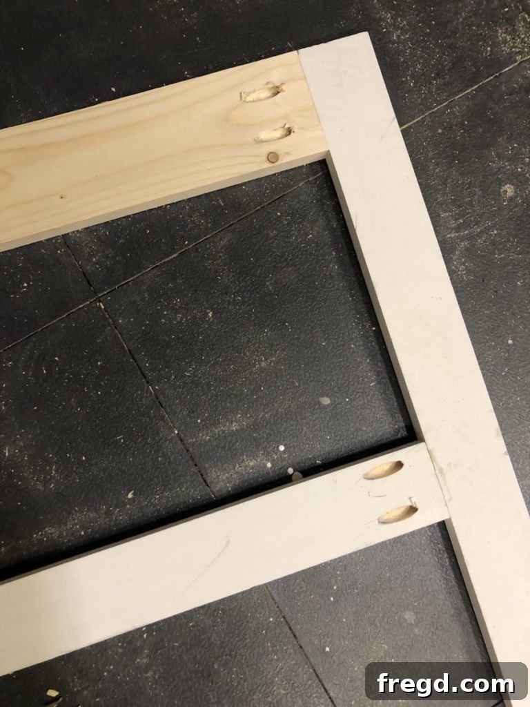 Attaching 1x4 boards with pocket holes for closet door frame