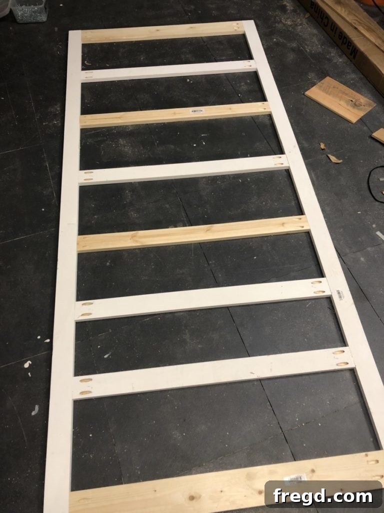 Pocket hole joinery on a DIY closet door frame