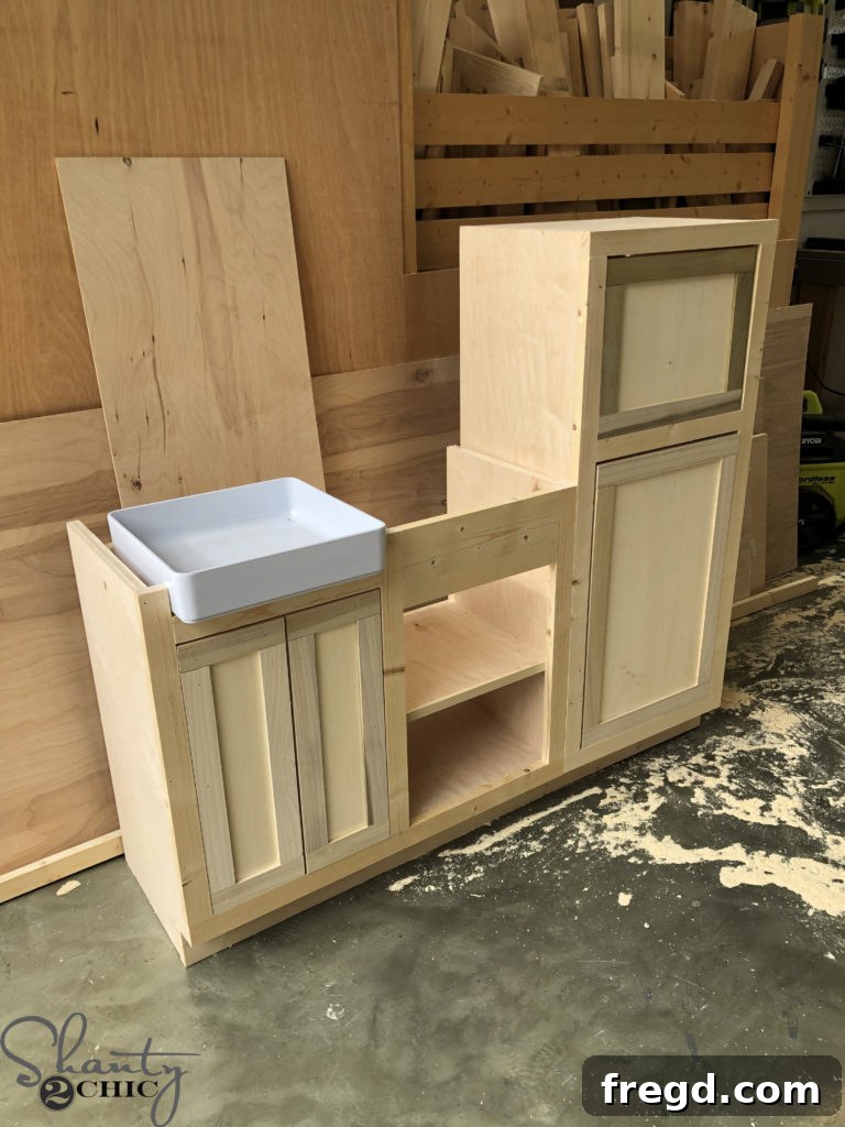 Attaching hinges to the refrigerator doors