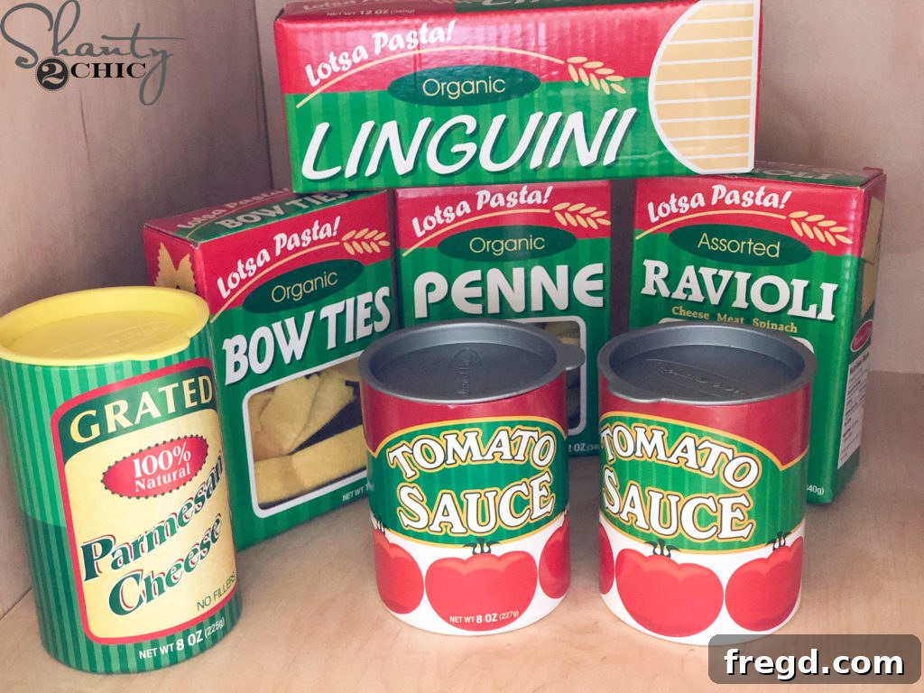 High-quality play food pasta set with fabric pasta inside
