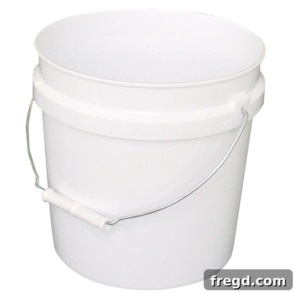 Mixing bucket from Home Depot