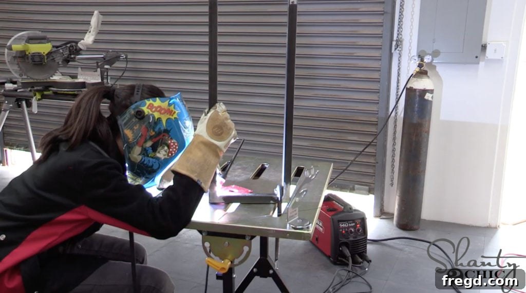 Jen's welding tip: tacking joints first