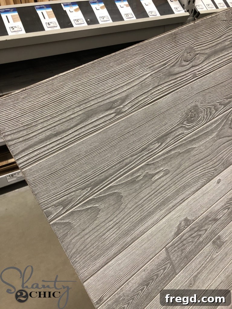 Barn Wood MDF Panel material for DIY barn door