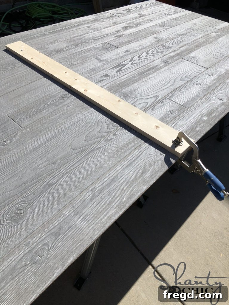 Method for cutting an MDF panel to size using a circular saw and guide