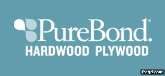 PureBond Plywood Logo - A trusted brand for quality, formaldehyde-free plywood.