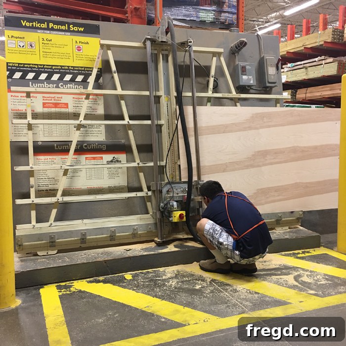Woodworking tools: Table saw and miter saw for precise lumber cuts.
