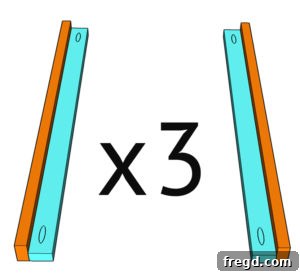 Cane frame partial assembly diagram