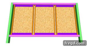 Attaching cane webbing diagram