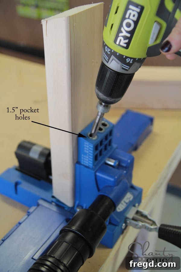Measuring and cutting footboard pieces with precision.