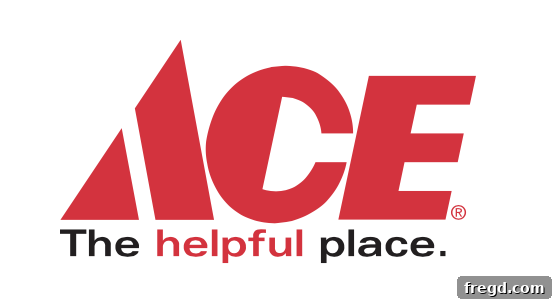Close-up of Ace Hardware paint can