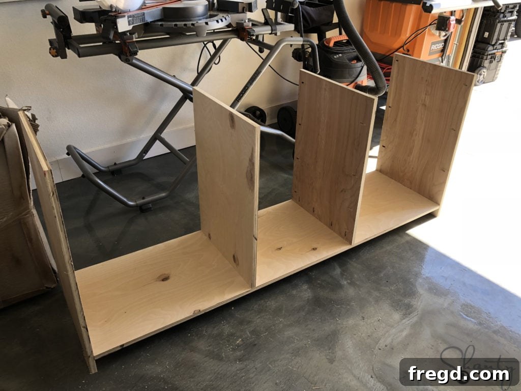 DIY Rustic Double Sink Bathroom Vanity with Barn Door Storage 7 Bathroom Cabinet with Dividers