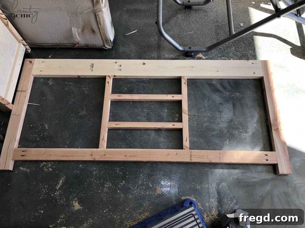 DIY Rustic Double Sink Bathroom Vanity with Barn Door Storage 9 Bathroom Vanity Face Frame