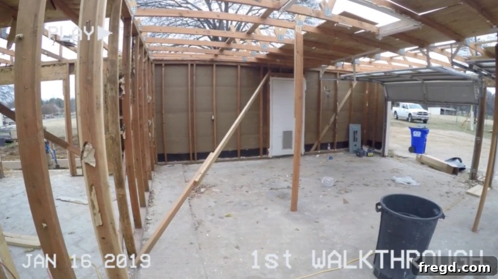 Shanty2Chic Flip House Episode 2: Demolition of the second floor and foundation work