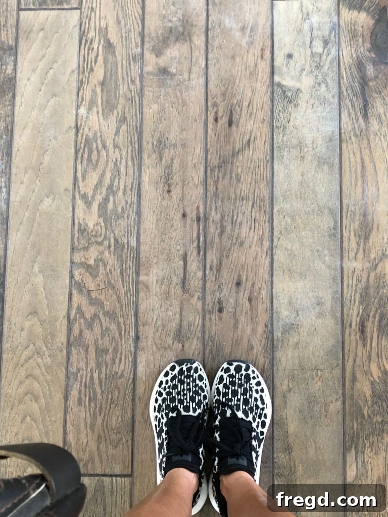 Shanty2Chic House Flip: Episode 3 2 Newly installed Shaw Trilogy Thatch hand-scraped hardwood floors in a flip house