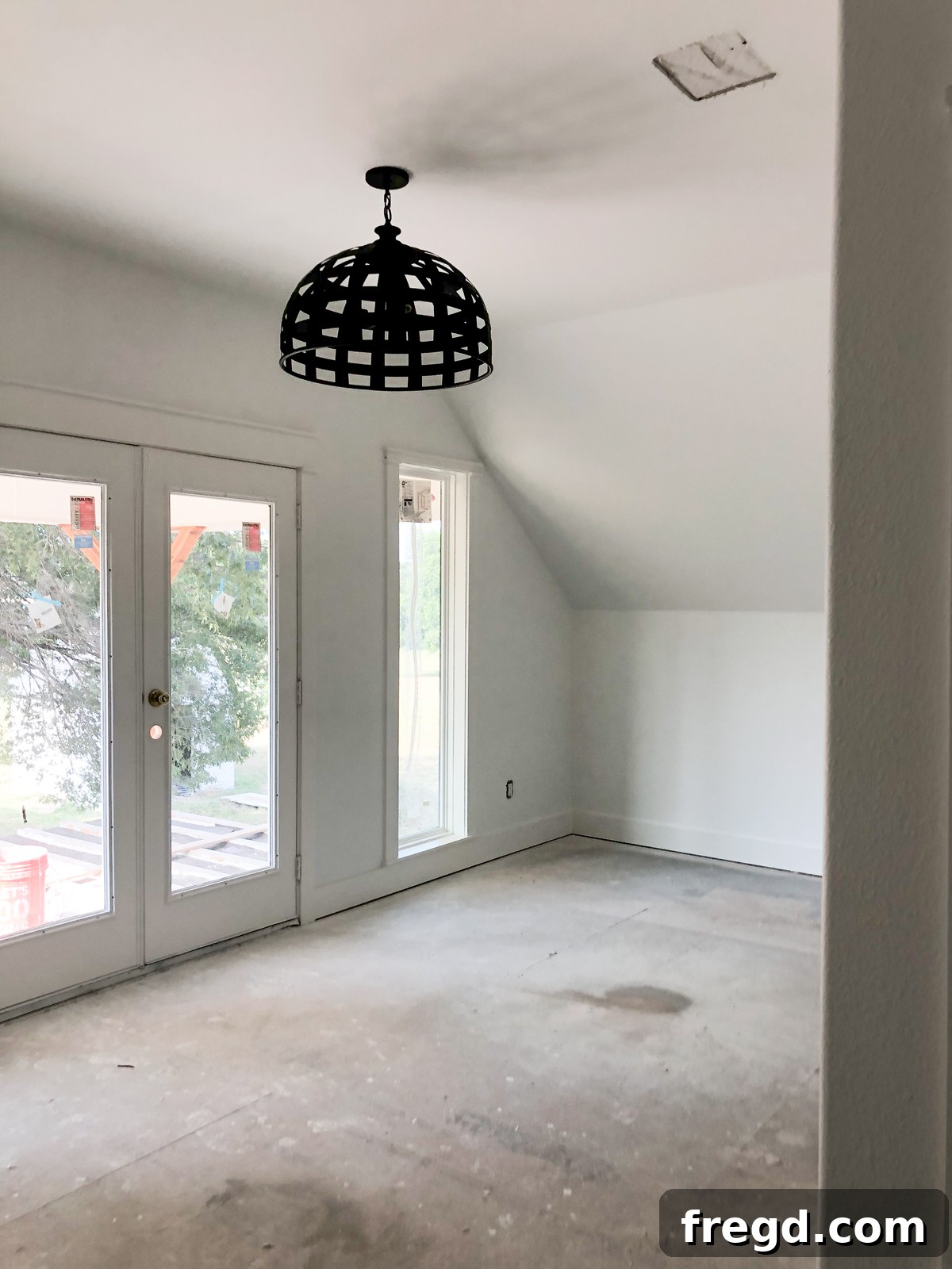 Shanty2Chic House Flip: Episode 3 7 Stylish new light fixture by Capital Lighting, adding elegance to the renovated flip house