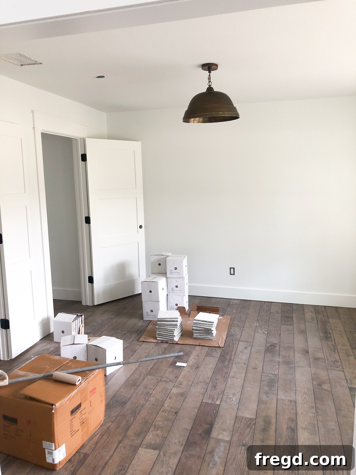 Shanty2Chic House Flip: Episode 3 8 Another beautiful Capital Lighting fixture, showcasing modern farmhouse style in the flip house