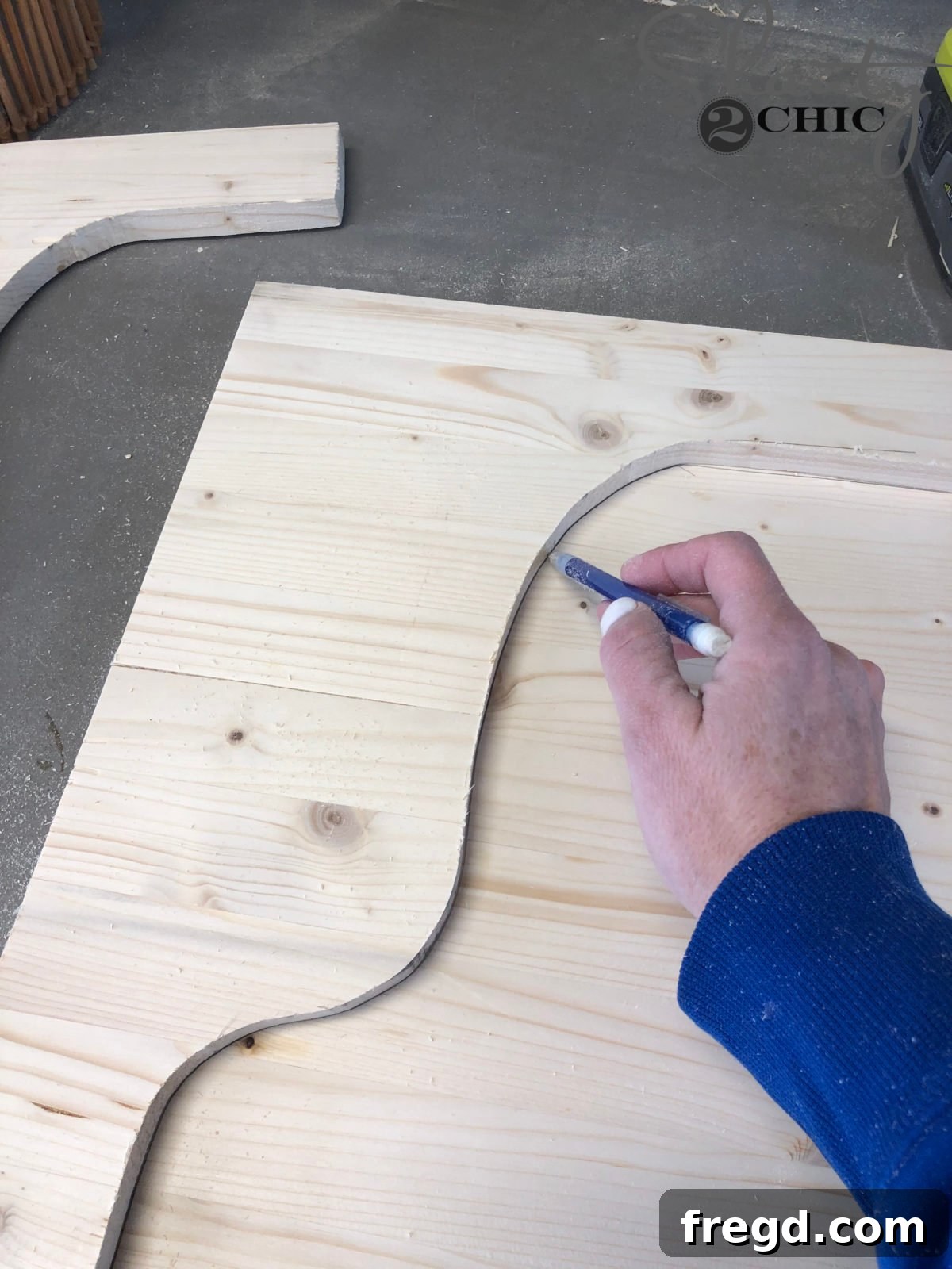 The Shanty Flip Episode 6 7 Tracing the outline of the first cut corbel to ensure consistent shapes