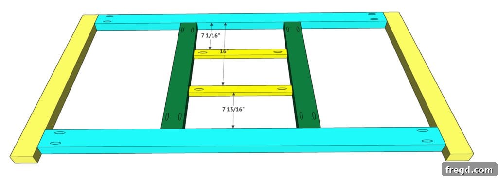 Adding horizontal dividers to the front dog kennel frame