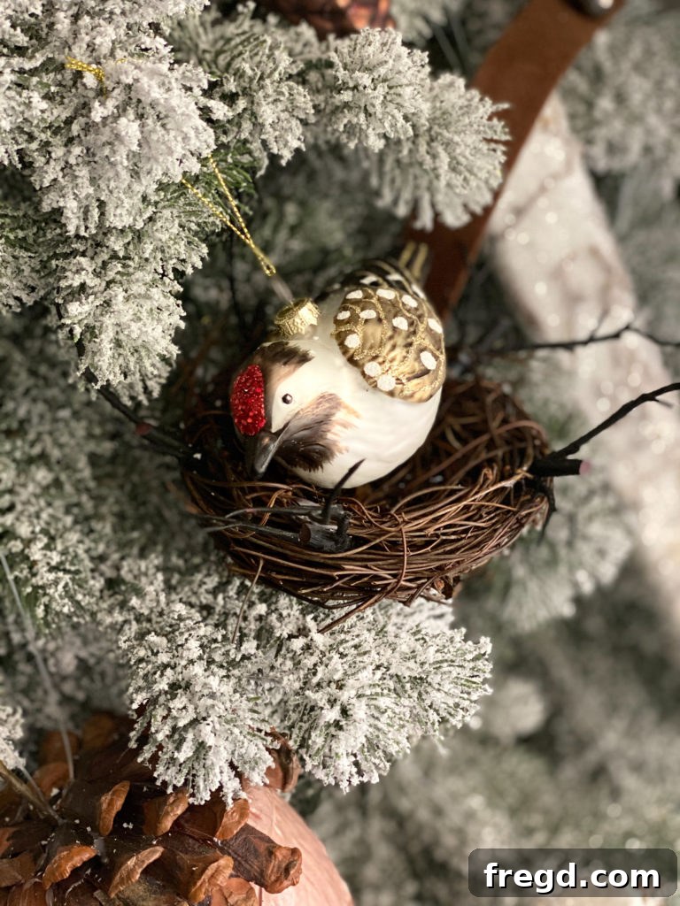 A beautifully crafted owl ornament, capturing the wisdom of the forest.