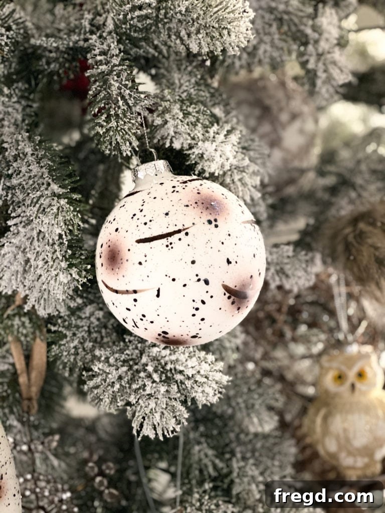 Close-up of a delicate snowflake or star-shaped ornament in a rustic style.