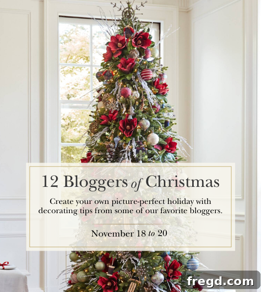 Sylvan Charm Christmas Tree 2 A beautifully decorated Balsam Hill Frosted Yukon Spruce artificial Christmas tree in a rustic woodland theme.