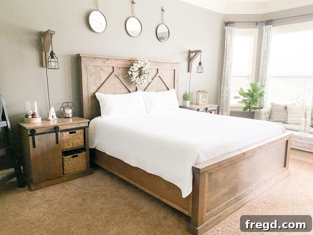 Cozy herringbone quilt draped elegantly over a king-sized mattress, enhancing bedroom comfort.