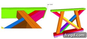 Corner piece attachment detail