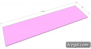 Cutting the plywood base board