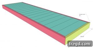 Attaching shorter trim pieces to complete the frame