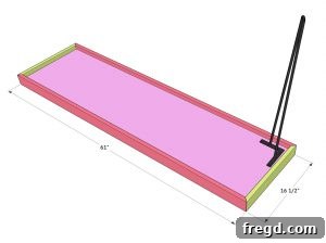 Final assembly: attaching legs and hardware to the finished table